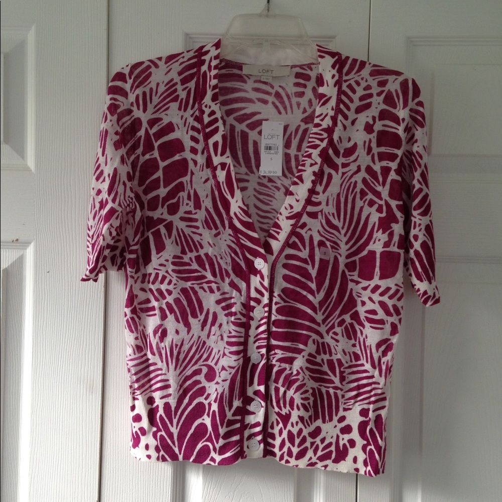 NWT Loft short sleeve cardigan